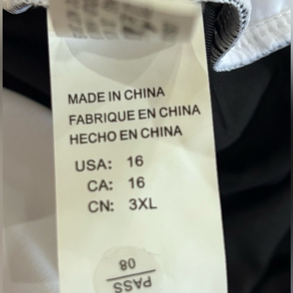 NWT Cocoship Black & White Striped Retro 60’s Swimdress Swimsuit Size 16 - Picture 7 of 12